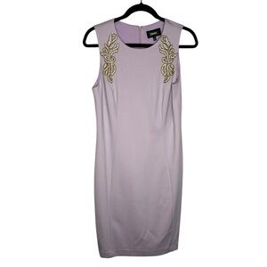 Alexia Admor Chloe Embellished Sheath Dress Lavender Size 8